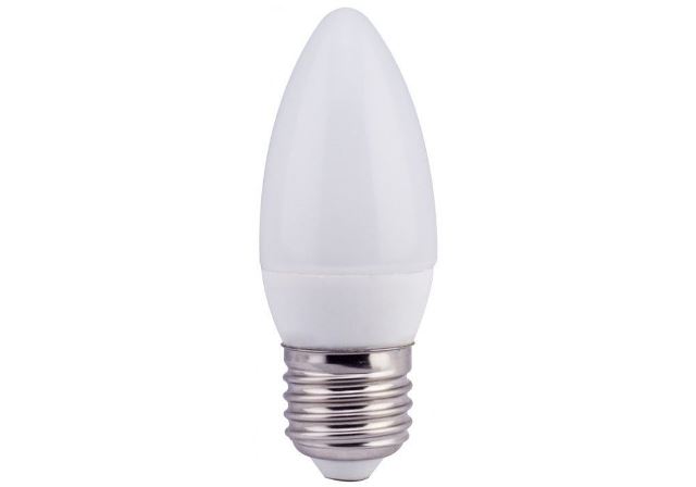 Лампа Saffit LED светодиодная теплый 7вт Е14 матовая свеча  (SBC3707)