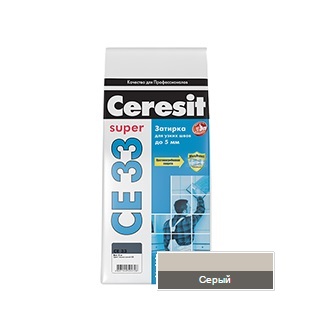 Затирка Ceresit СЕ 33 S №07 серый 1-6мм (2 кг)
