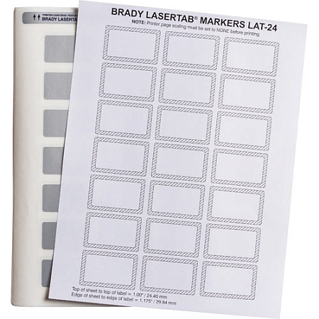 BRADY Этикетки для лазерного принтера LAT-24-773 на листах а4 (44,45x25,4)