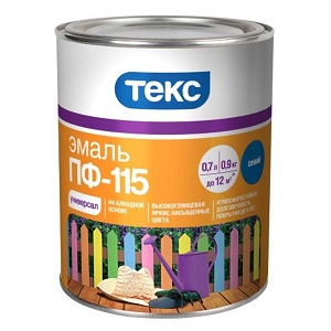 Эмаль ТЕКС ПФ-115 зеленая глянцевая Универсал (24 кг)