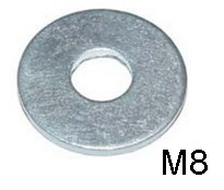 Шайба плоская увеличенная оцинкованная СВФС DIN9021 М8 (1кг)
