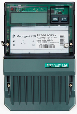 3-фазный многотарифный счетчик электроэнергии Меркурий 230 АRT-01 PQRSIN