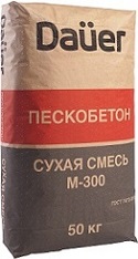 Сухая смесь Пескобетон Dauer М-300 (50кг)