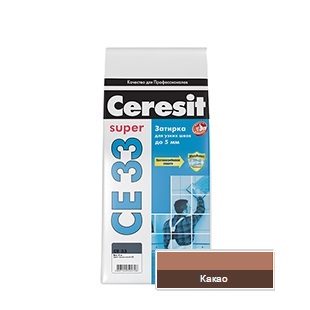 Затирка Ceresit СЕ 33 №52 какао 1-6мм (2кг) 