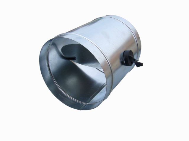 Дроссель-клапан круглого сечения оцинкованный, d=250 мм