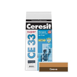 Затирка Ceresit СЕ 33 №47 сиена 1-6мм (2кг)