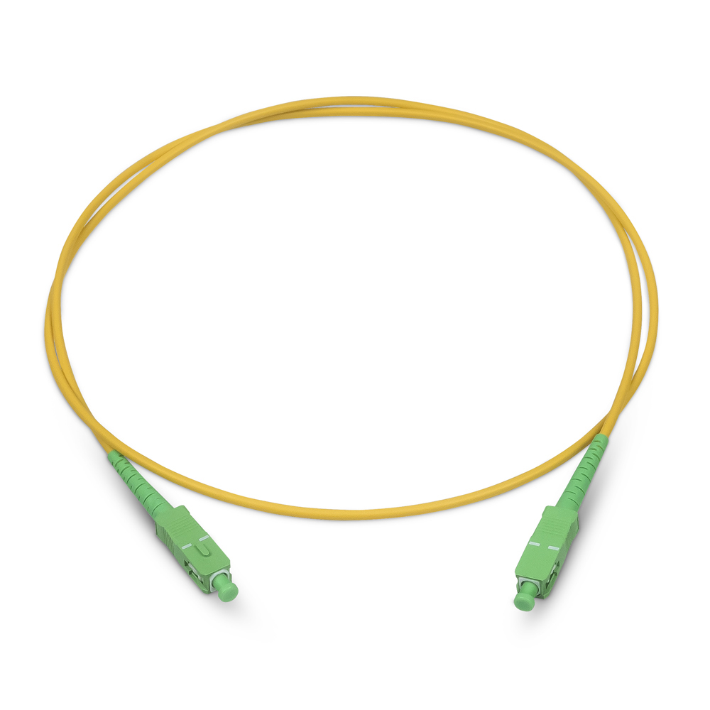 Патч-корд оптический SC-SC Cabeus FOP(s)-9-SC/APC-SC/APC-1m 9/125 1 метр