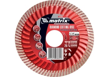 MATRIX Диск алмазный Turbo Extra серия PREMIUM 125х22,2мм
