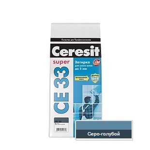 Затирка Ceresit СЕ 33 №85 серо-голубой 1-6мм (2кг) 