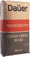 Сухая смесь Пескобетон Dauer М-300 (50кг)