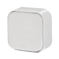 Выключатель Legrand Quteo белый одноклавишный наружный IP20 белый 10A (782200)