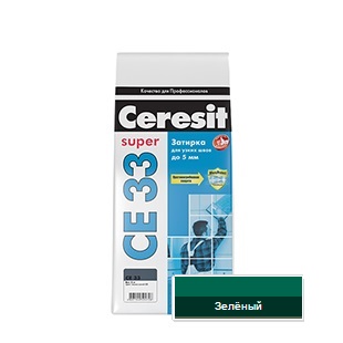 Затирка Ceresit СЕ 33 №70 зеленый 1-6мм (2кг) 