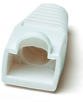 Изолирующий колпачок Hyperline BOOT-WH-10 для разъемов RJ-45, белый (10 шт.)