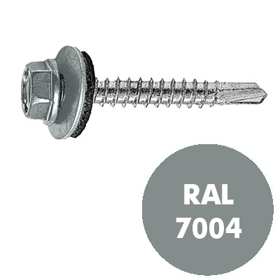 Саморез кровельный СВФС RAL-7004 ZP 4,8х51 (250шт)
