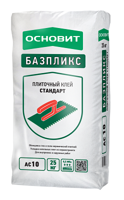 Клей ОСНОВИТ АС10 для плитки БАЗПЛИКС  (25кг)
