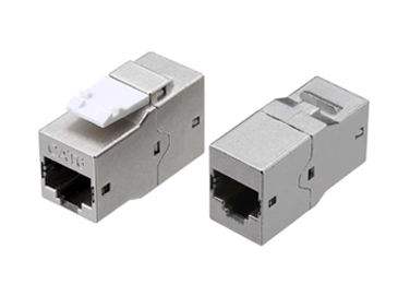 Проходной адаптер (coupler) Hyperline CA2-KJ-C6-SH-BK RJ-45 (8P8C) Keystone Jack, категория 6, черный