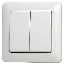 Выключатель Schneider Electric ХИТ белый двухклавишный скрытый 250В 6А (VS56-234-B)