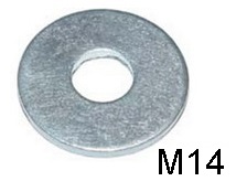 Шайба плоская увеличенная оцинкованная СВФС DIN9021 М14 (25кг)