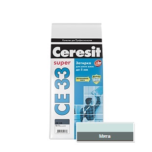 Затирка Ceresit СЕ 33 №64 мята 1-6мм (2кг)