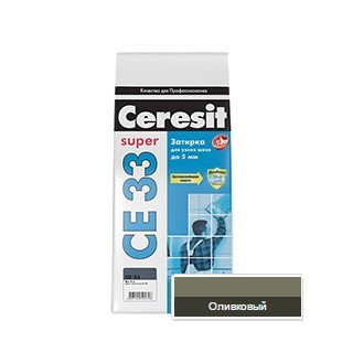 Затирка Ceresit СЕ 33 S №73 оливковый 1-6мм (2кг)