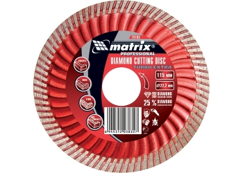 MATRIX Диск алмазный Turbo Extra серия PREMIUM 115х22,2мм